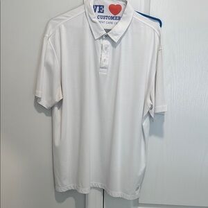 Linksoul White Performance Polo Shirt